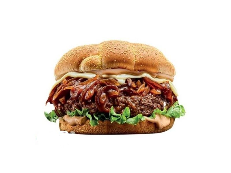 BBQ Mega Beef Burger With Cheese Sandwich