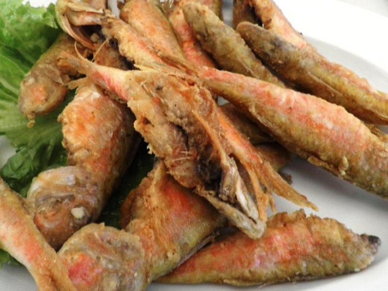 Fried Red Mullet Fish
