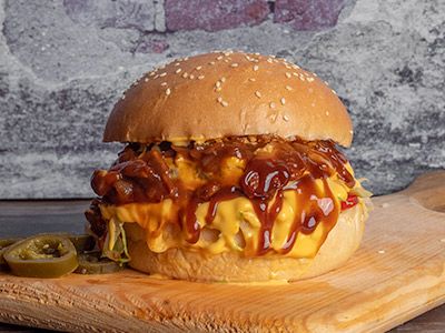 Barbeque Beef Burger Sandwich