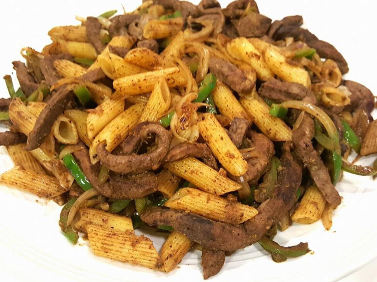 Baladi Liver Pasta