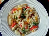 Vegetables With Red Sauce Pasta