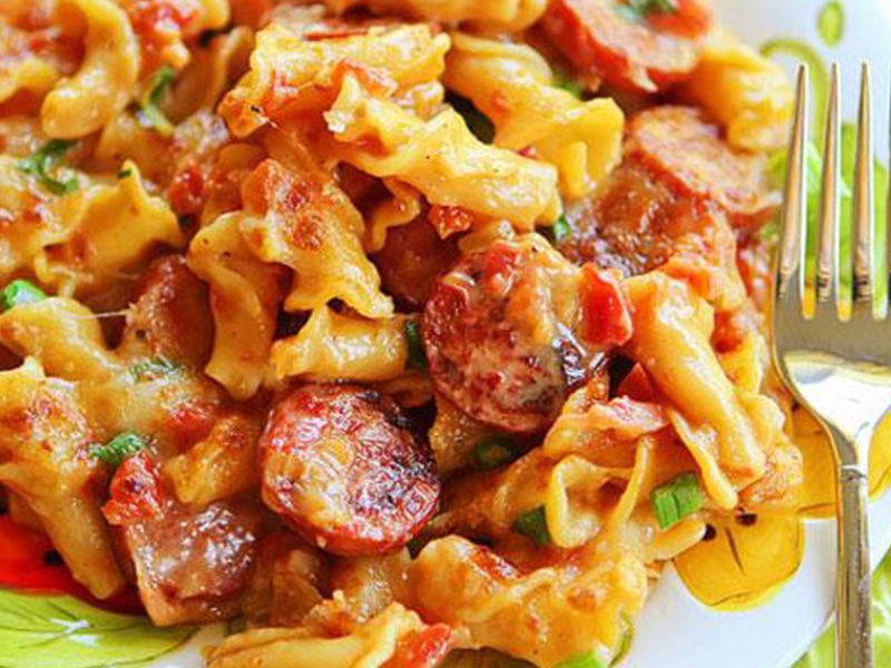 Pasta With Alexandrian Oriental Sausage