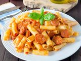 oriental sausage pasta