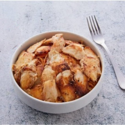 Pasta with chicken shawarma