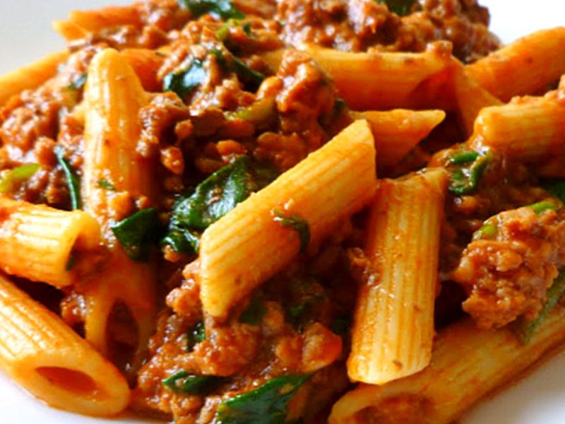 minced meat pasta