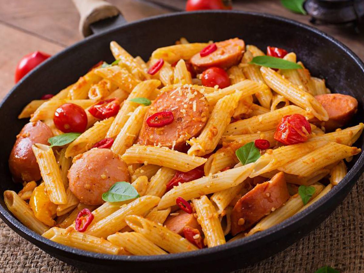 Hot Dog Pasta