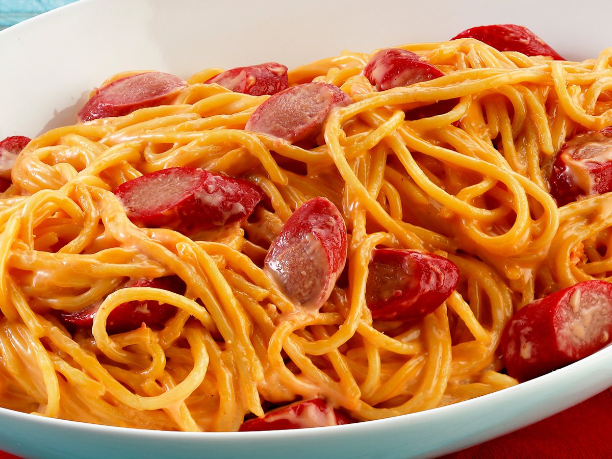 hot dog pasta