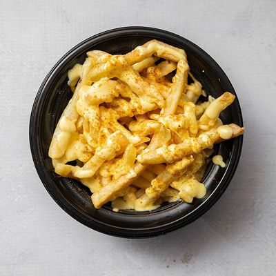 French Fries With Cheddar Cheese Dish