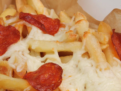 French Fries With Sausage Packet
