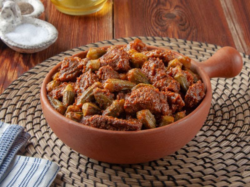 Okra With Meat