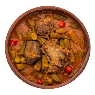 Meat And Okra Casserole