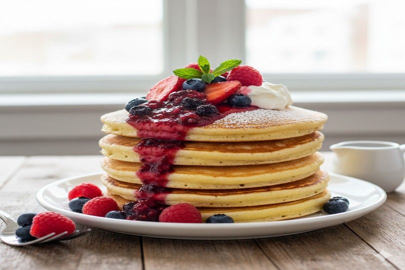 fruit honey Pancakes