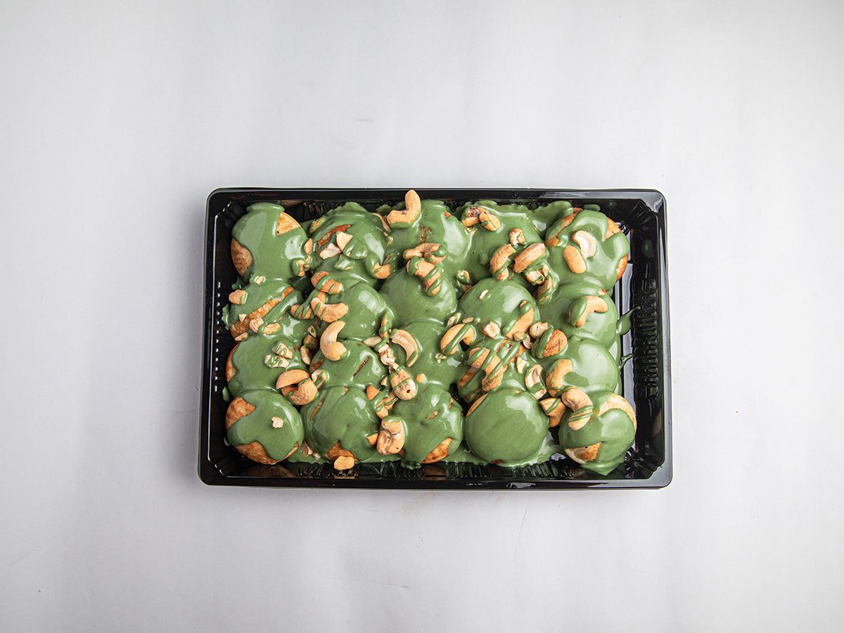 Pistachio pancakes