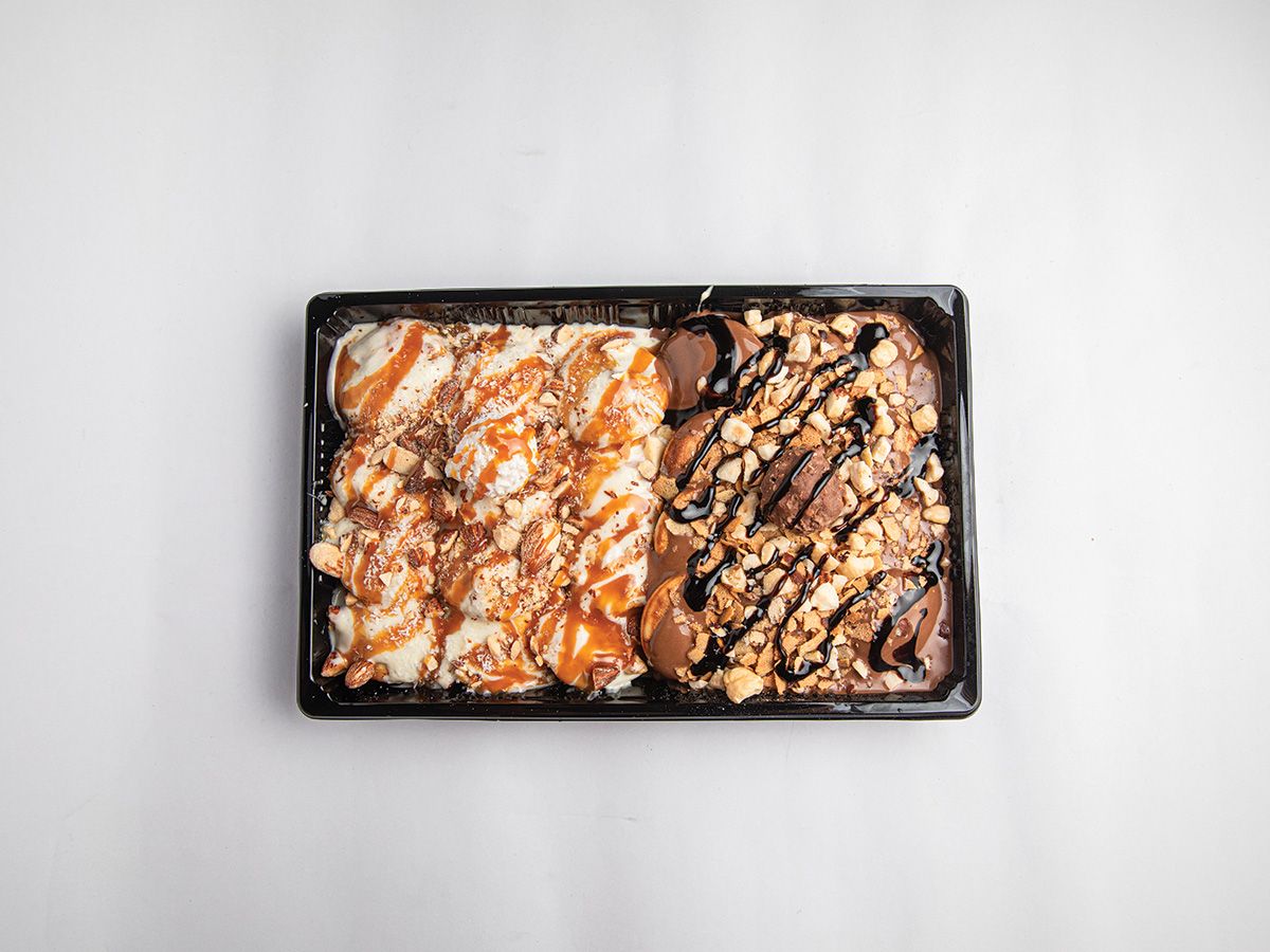 Pancake mix with Raffaello and Ferrero Rocher