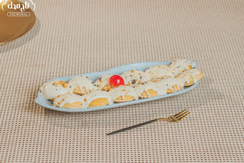 White chocolate pancake