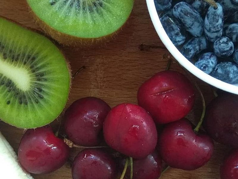 Banana With Berry Juice
