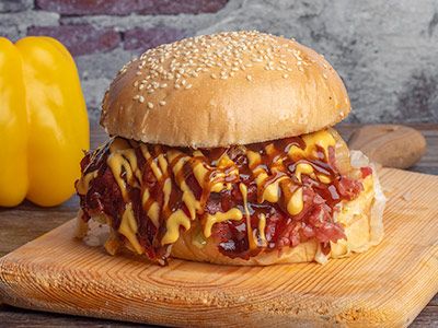 Panda Beef Burger Sandwich