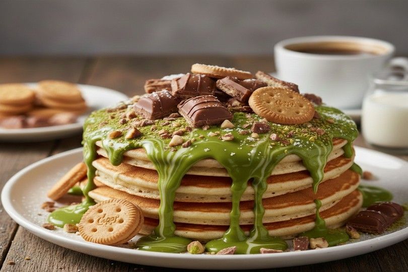 Pistachio Pancakes
