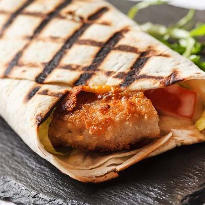 Syrian Pane With French Fries Sandwich