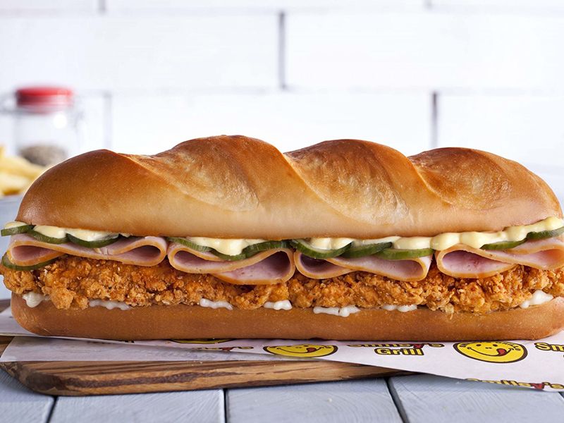 Chicken Pane With Cheese Sandwich