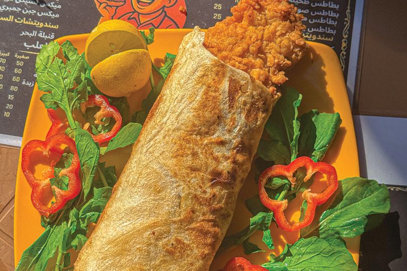 Syrian fried chicken banieh