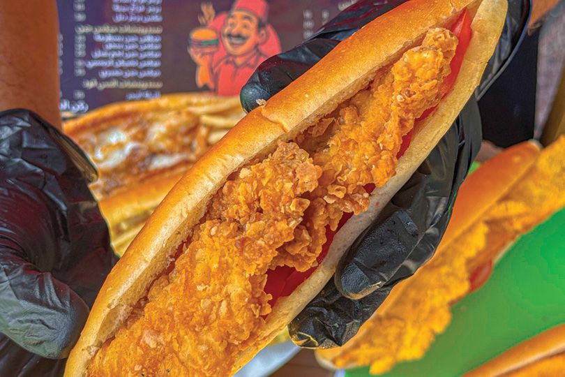 Fried chicken Pane in a fino