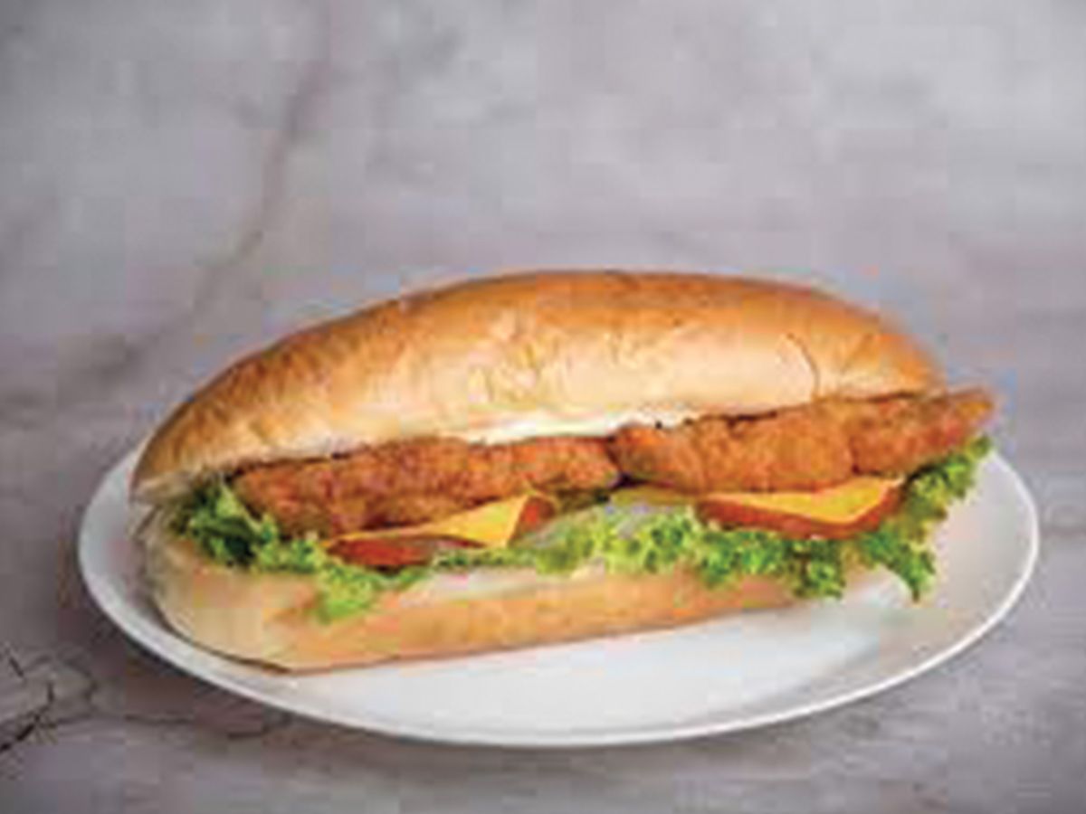 Pane with potatoes sandwich