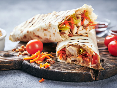 large mix Shawerma sandwich