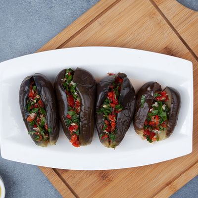 Fried eggplant