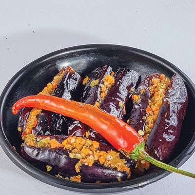 Pickeld Eggplant Plate