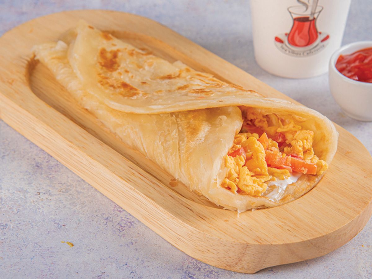 Omelette Cheese Paratha