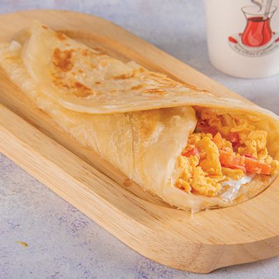 Cheese Omelette Paratha