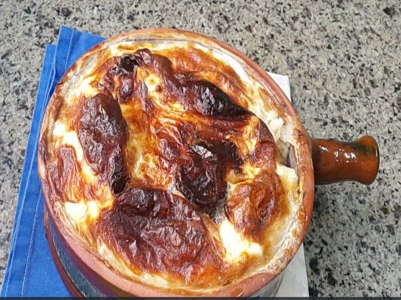 Oven Baked Rice With Meat Casserole