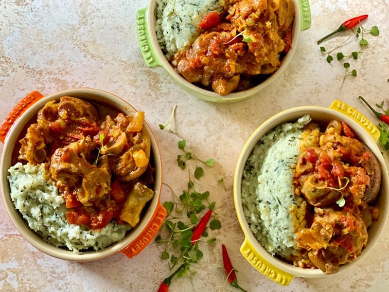 Oven Baked Rice With Qeshta And Meat