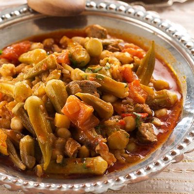 Bram okra with meat