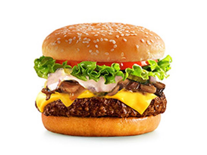 Brown Swiss Burger Sandwich