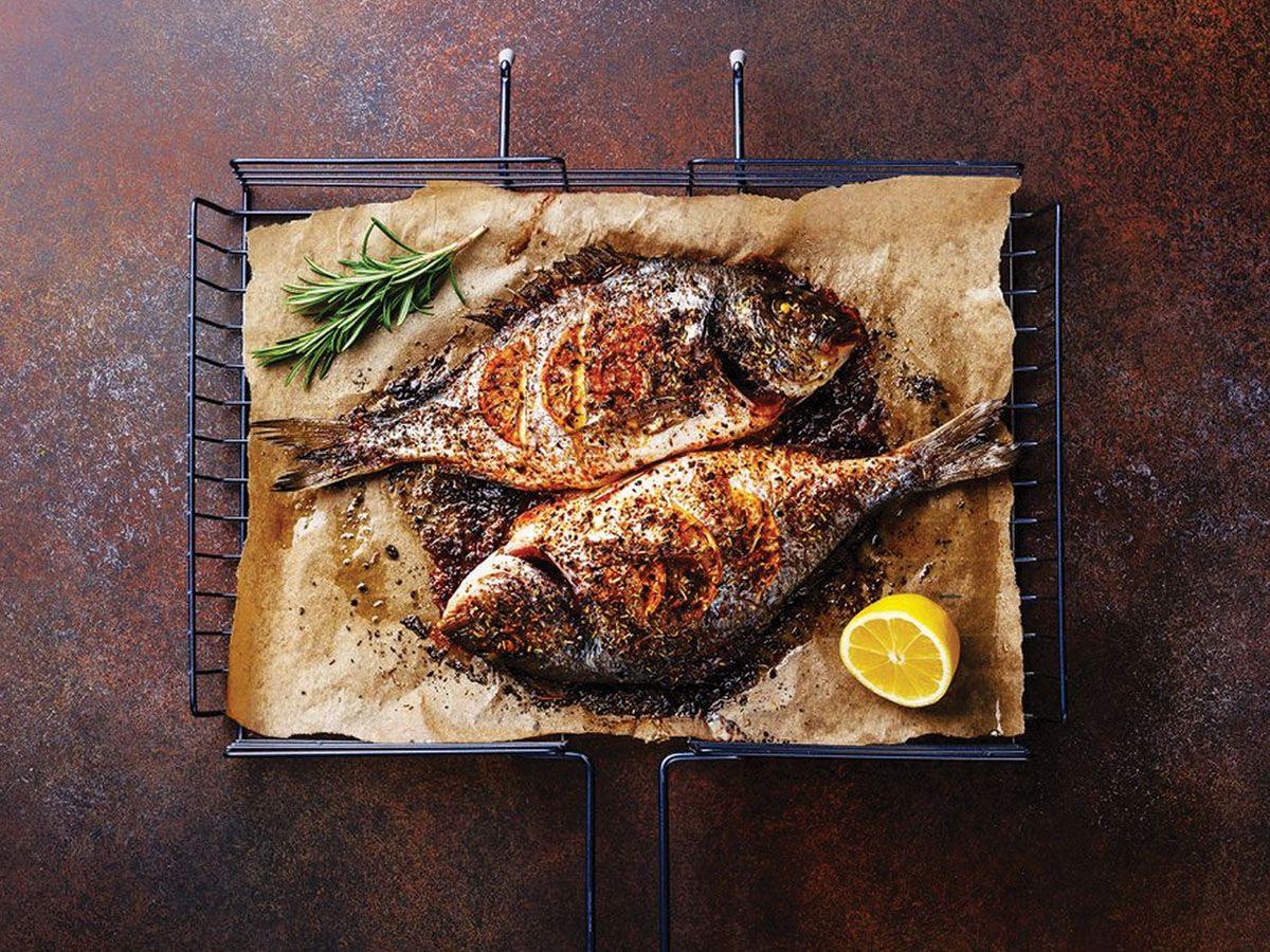 Fried Red Mullet Fish