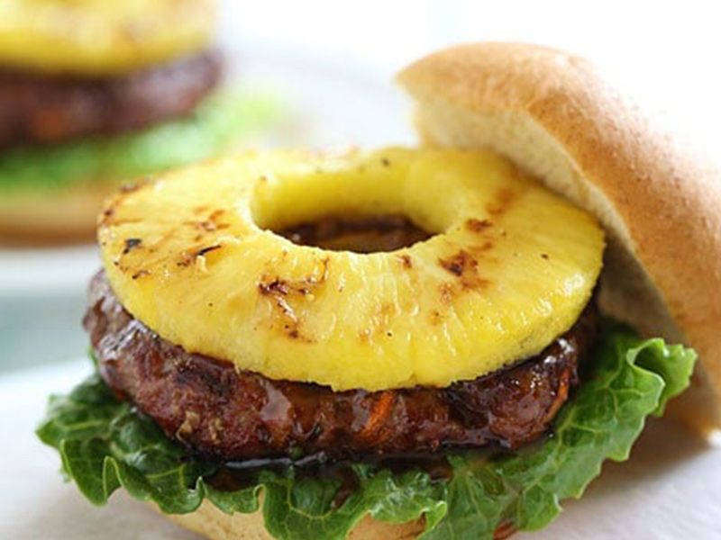 Pineapple Burger Meal