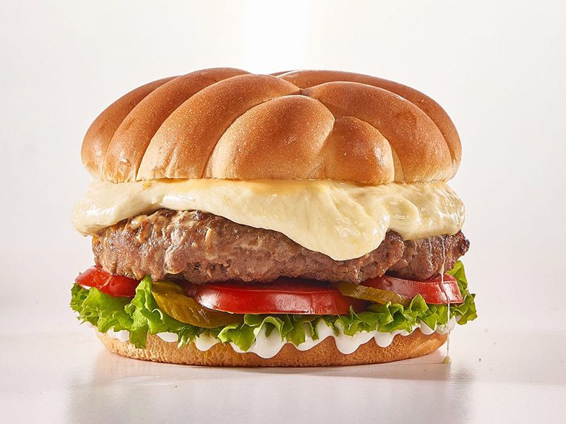 On Fire Burger Sandwich