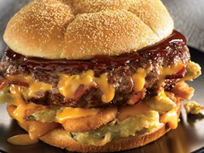Burger Sandwich With BBQ Sauce Sandwich