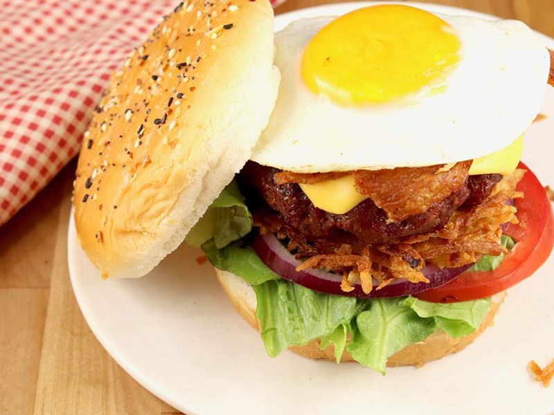 Brunch Beef Burger Sandwich