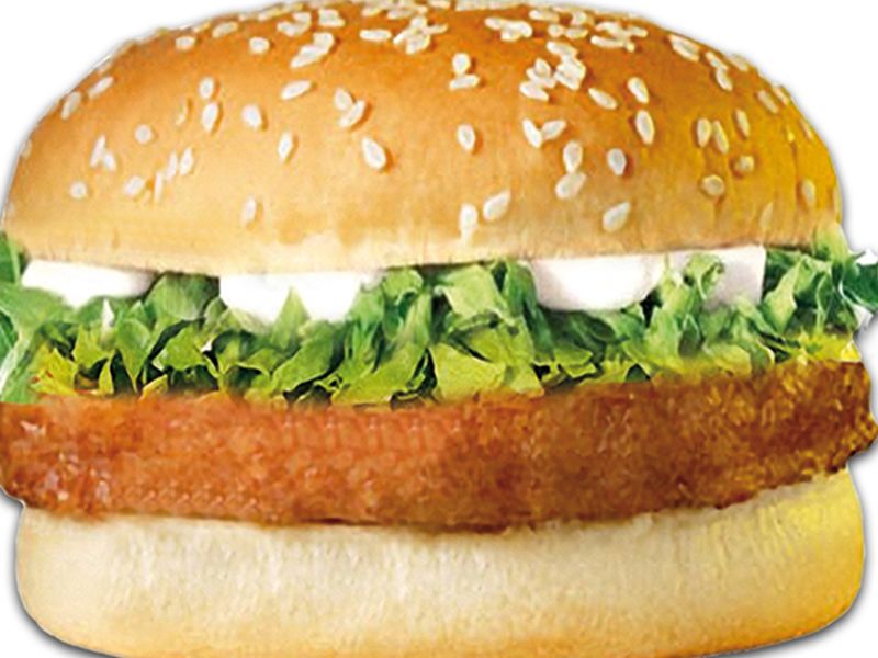 Plain beef burger sandwich