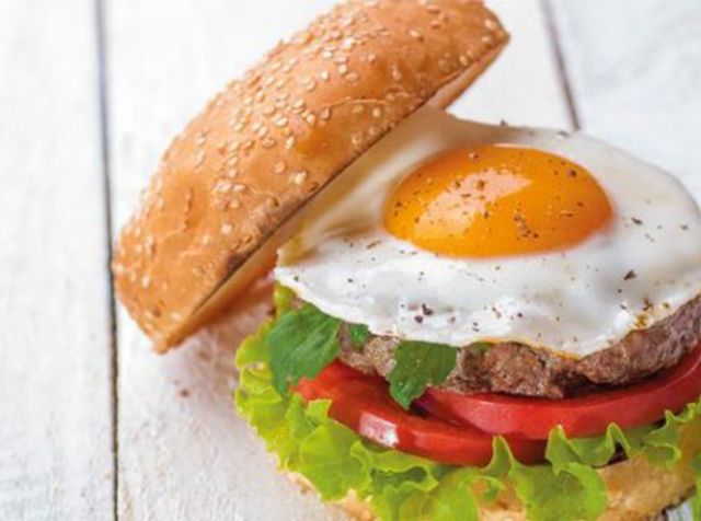 Egg burger sandwich