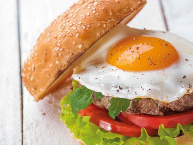 egg Beef burger Sandwich