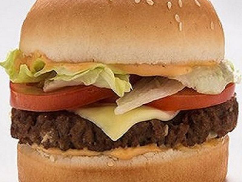 Beef Burger With Egg Sandwich