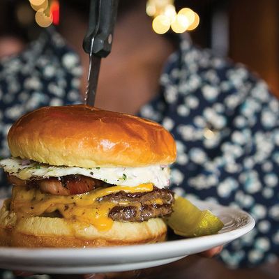 Egg and cheese Meat burger