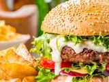 Beef Burger With Eggs Sandwich