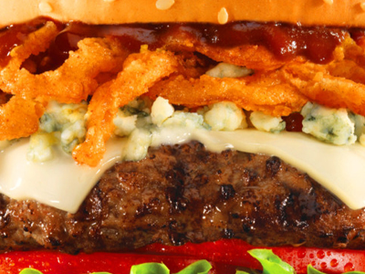 Cheese Steak Burger Sandwich