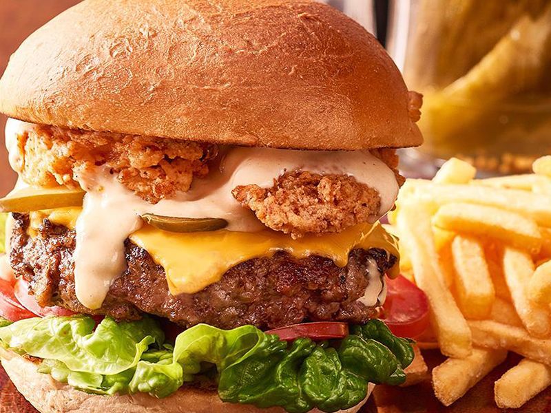 Fried Chicken Burger Sandwich