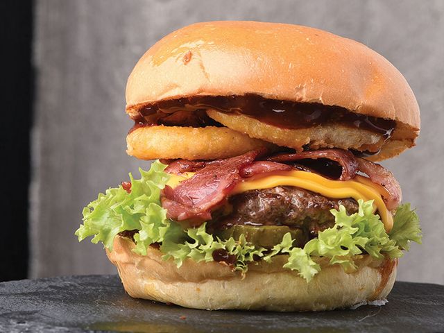 Jumbo burger sandwich